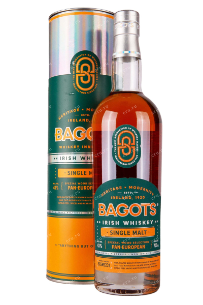 Виски Bagots Single Malt in tube  0.7 л