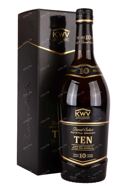 Бренди KWV 10 years in gift box  0.75 л