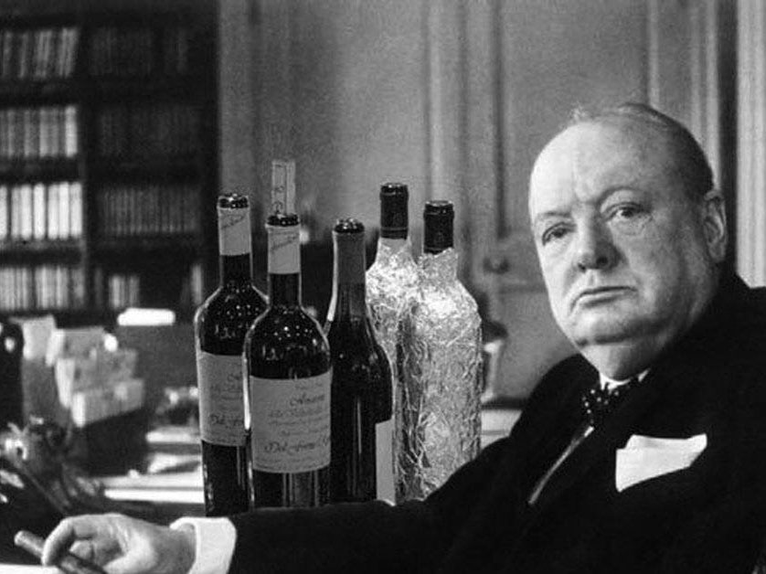 Любимые алкогольные напитки Уинстона Черчилля 