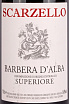 Этикетка Scarzello Barbera dAlba Superiore 2019 0.75 л