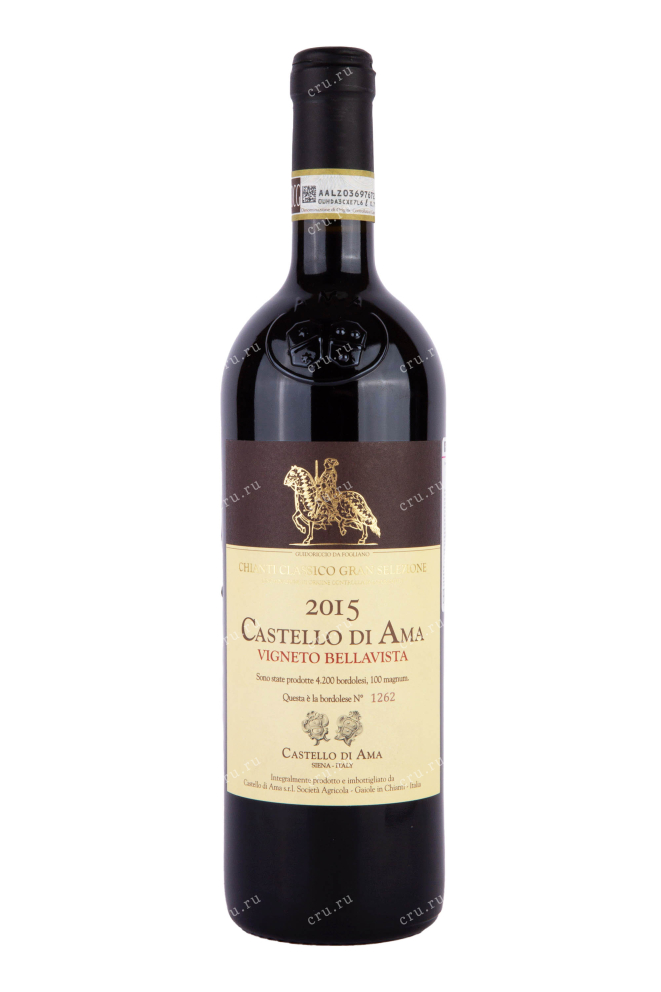 Бутылка Castello di Ama Vigneto Bellavista Chianti Classico Gran Selezione in gift box 2015 0.75 л