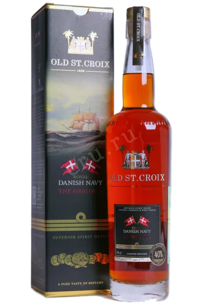 Ром Old St. Croix Royal Danish Navy The Original in gift box  0.7 л