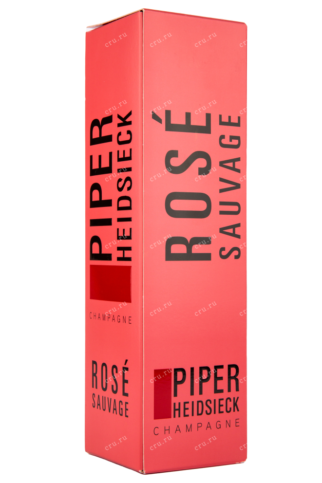 Подарочная коробка игристого вина Piper-Heidsieck Sauvage Rose Brut with gift box 0.75 л