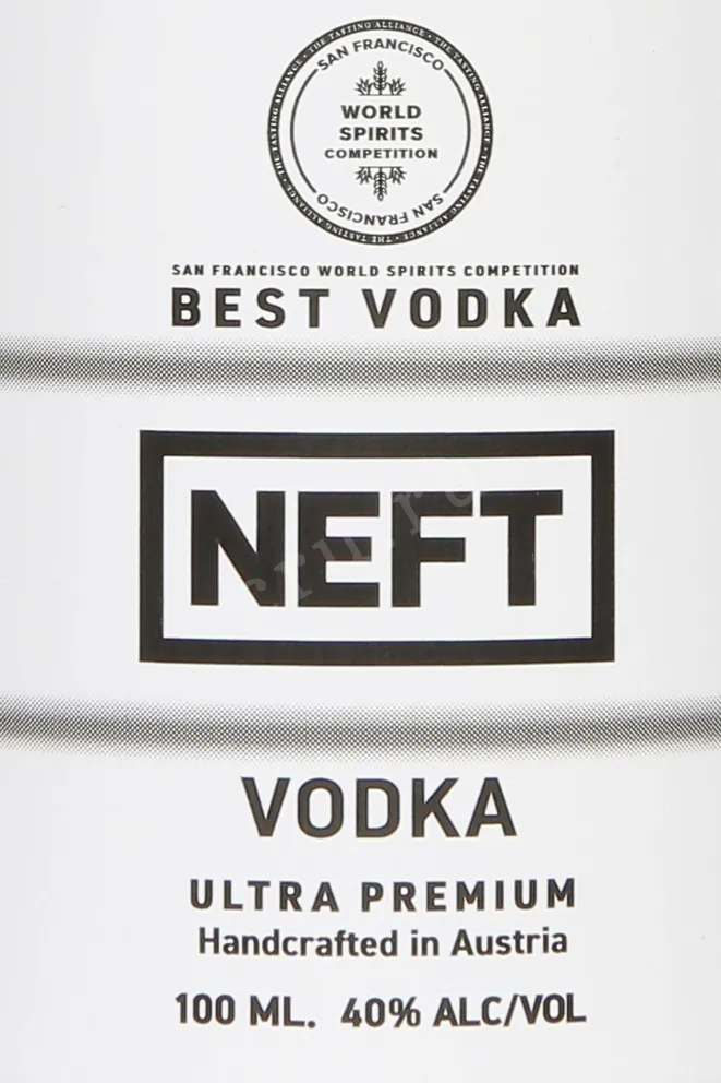 Этикетка Neft White 0.1 л