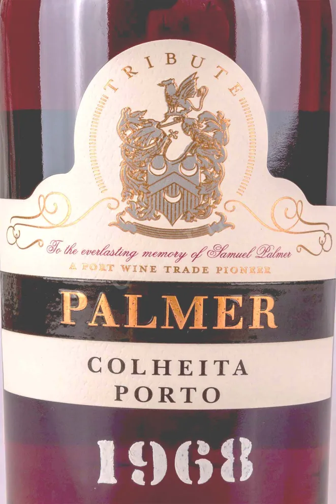 Этикетка Palmer Colheita Porto in tube 1968 0.75 л