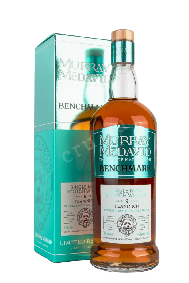 Виски Murray McDavid Benchmark Teaninich 9 Years Old gift box  0.7 л