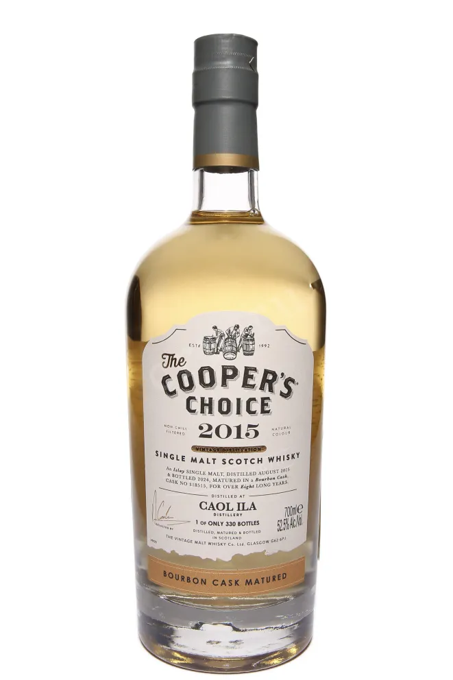 Бутылка The Cooper's Choice Caol Ila Bourbon Cask Matured in gift box 2015 0.7 л