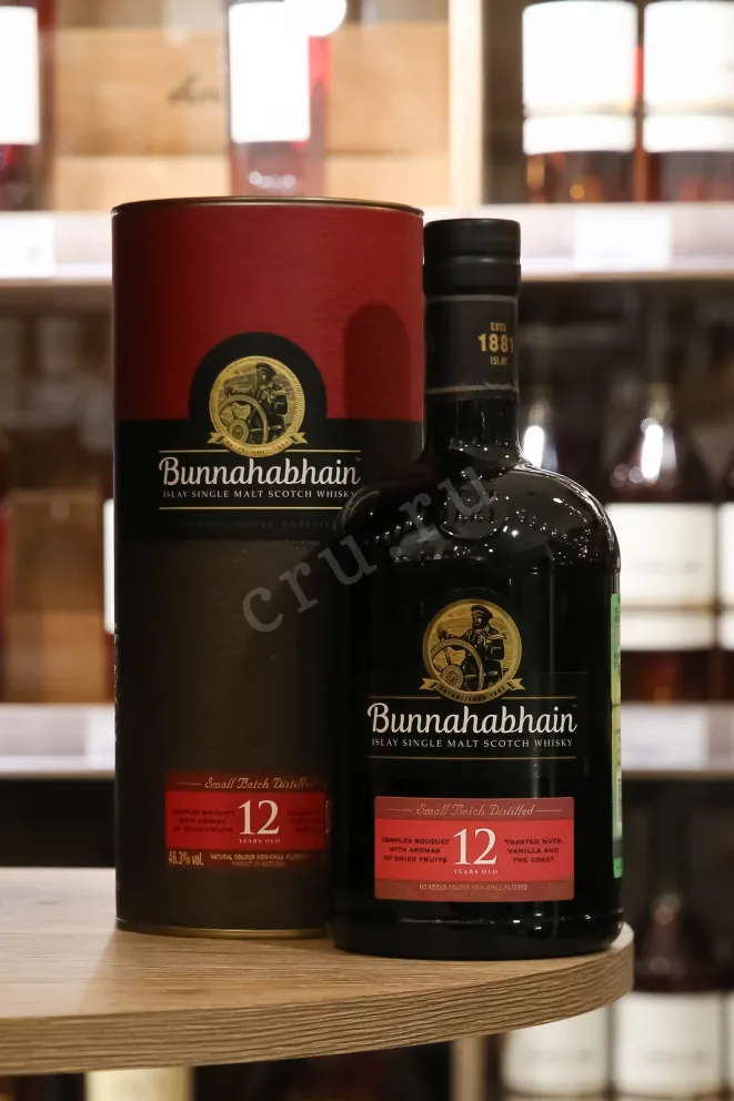 В магазине Крю Профи Bunnahabhain 12 years in a tube 0.7 л