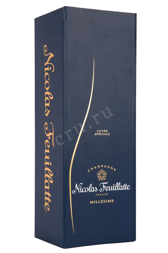 Подарочная коробка игристого вина Nicolas Feuillatte Brut Cuvee Speciale Millesime 2014 0.75 л