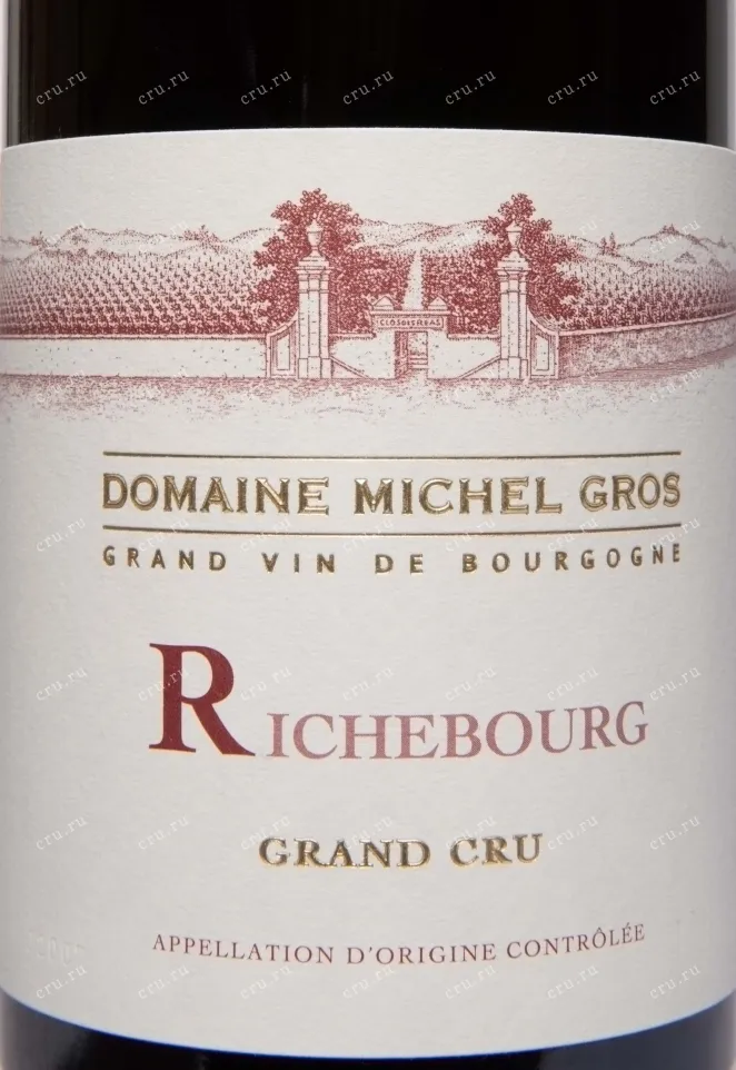 Этикетка Domaine Michel Gros Richebourg Grand Cru AOC 2022 0.75 л