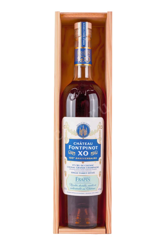 Коньяк Frapin Chateau de Fontpinot XO 100 Anniversaire in wooden box  0.7 л