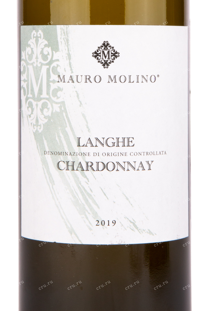 Этикетка вина Mauro Molino Langhe Chardonnay 0.75 л