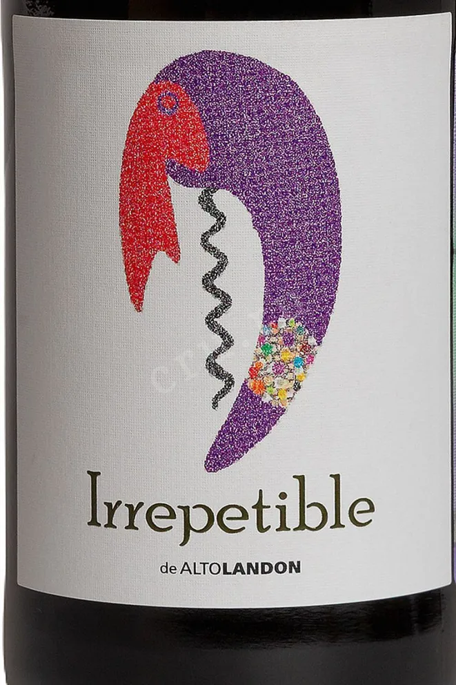 Этикетка Irrepetible de Altolandon Manchuela 2022 0.75 л
