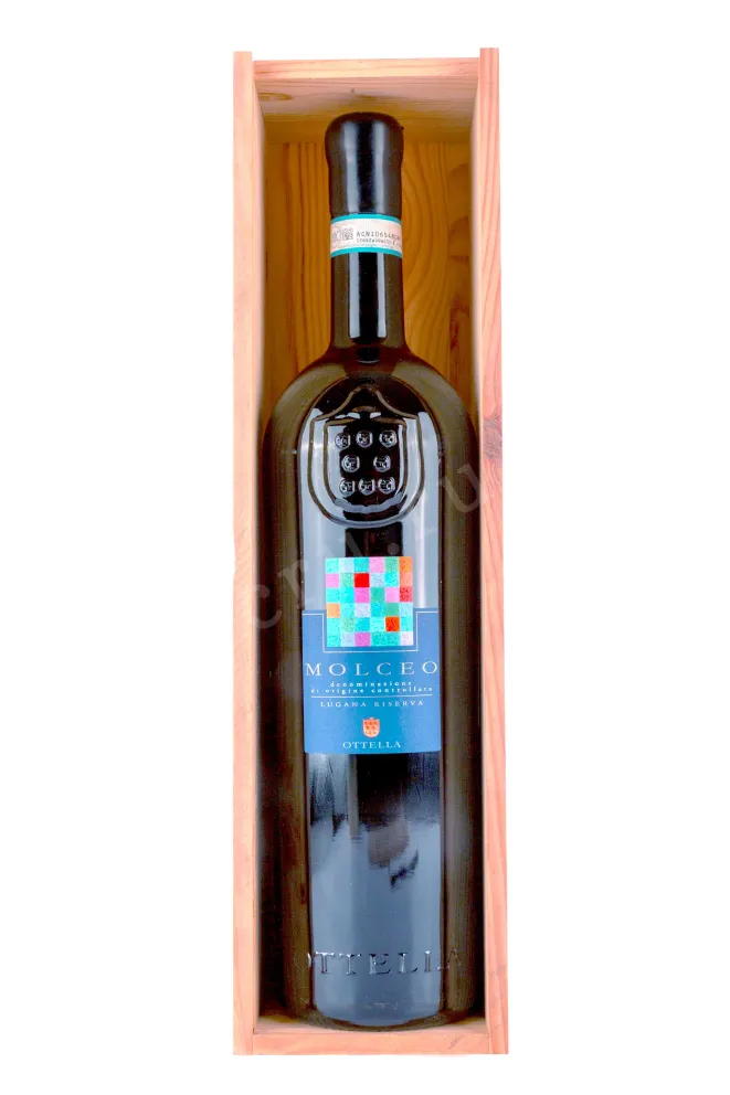 Вино Ottella Molceo Riserva Lugana wooden box 2022 1.5 л