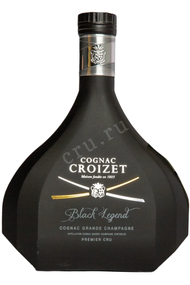 Бутылка Croizet Black Legend gift box 0.7 л