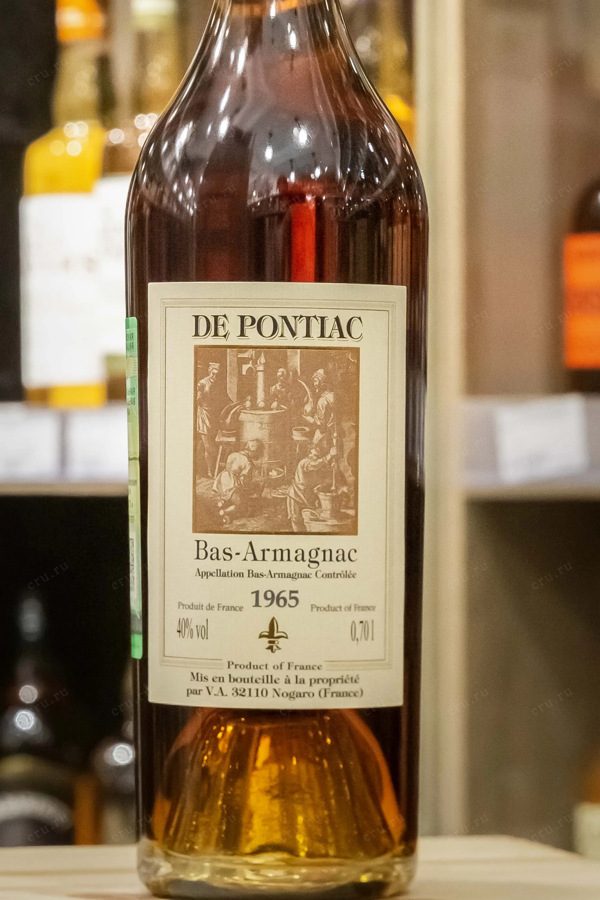 De Pontiac Bas-Armagnac in wooden box 1965 0.7 л купить - Арманьяк