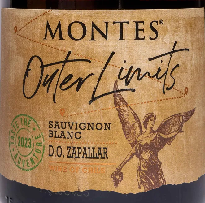 Этикетка Montes Outer Limits Zapallar 2023 0.75 л