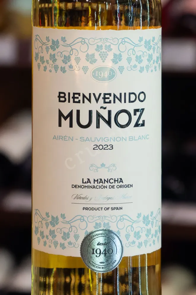В магазине Крю Профи Bienvenido Munoz Airen-Sauvignon Blanc La Mancha DO 2023 0.75 л