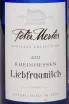 Этикетка Peter Mertes Liebfraumilch 2020 0.75 л