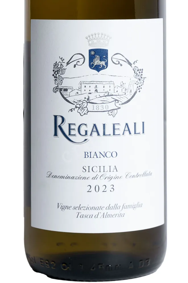 Этикетка Regaleali Bianco 2023 0.75 л