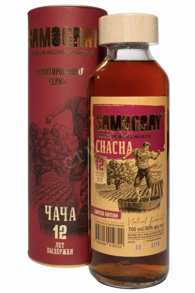Чача Samogray Chacha 12 Years Old in tube 2012 0.7 л
