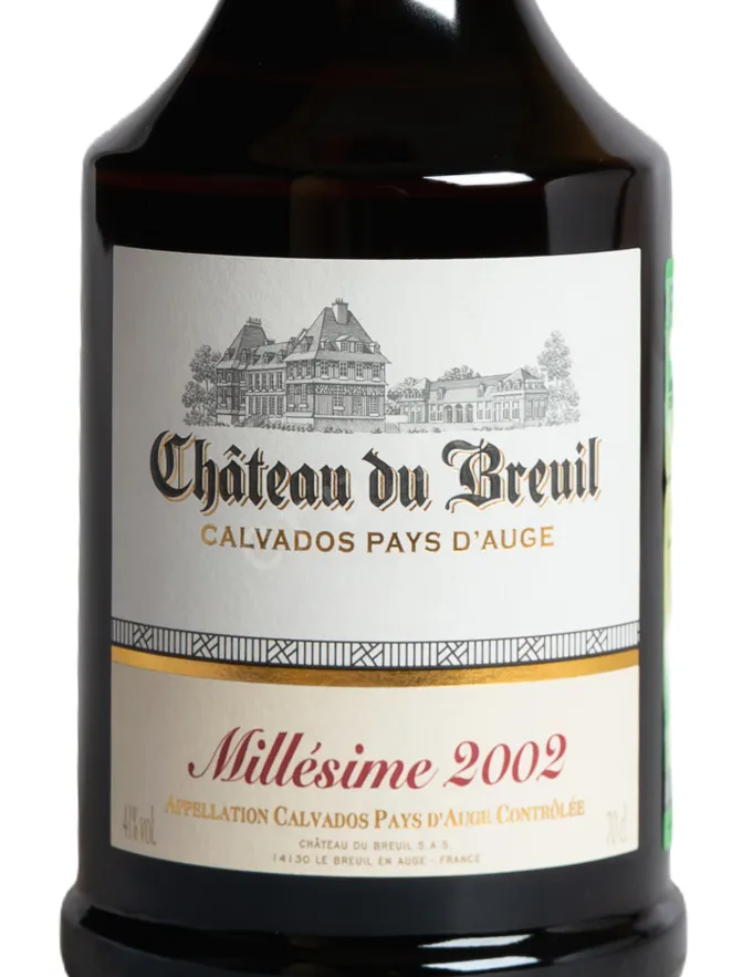 Этикетка Chateau du Breuil Millesime in gift box 2002 0.7 л