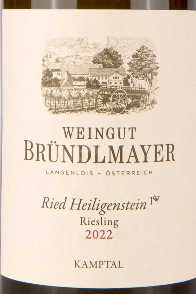 Этикетка Brundlmayer Riesling Ried Heiligenstein 1OTW 2022 0.75 л