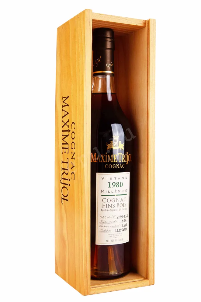 В деревянной коробке Maxime Trijol Fins Bois 1980 0.7 л