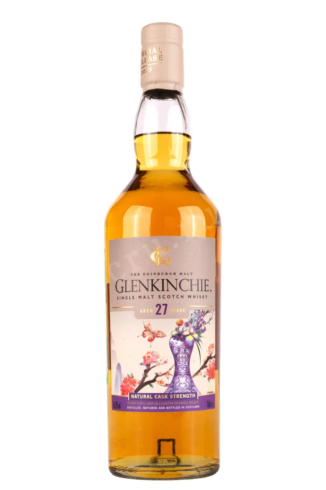 Этикетка Glenkinchie 27 year old in tube 0.7 л