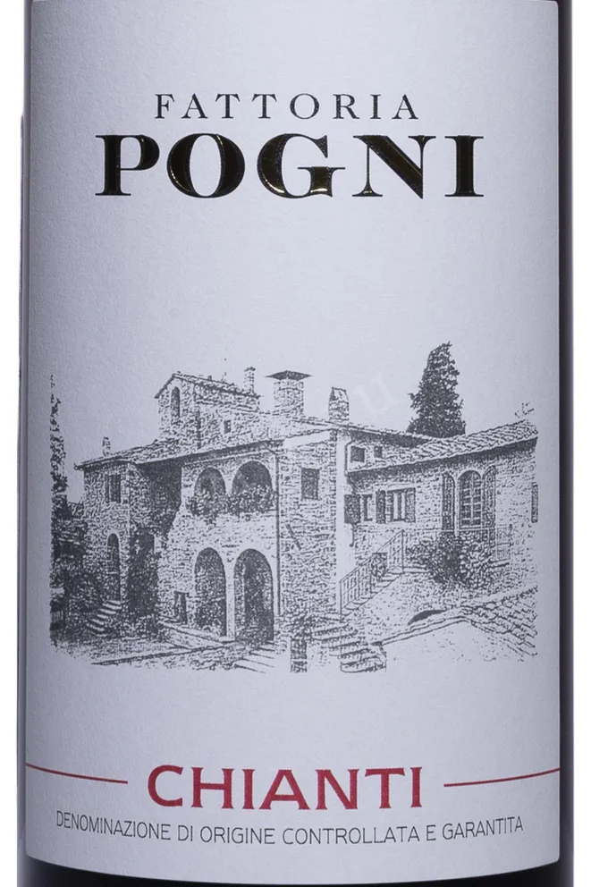 Этикетка Chianti Fattoria Pogni 2024 0.75 л