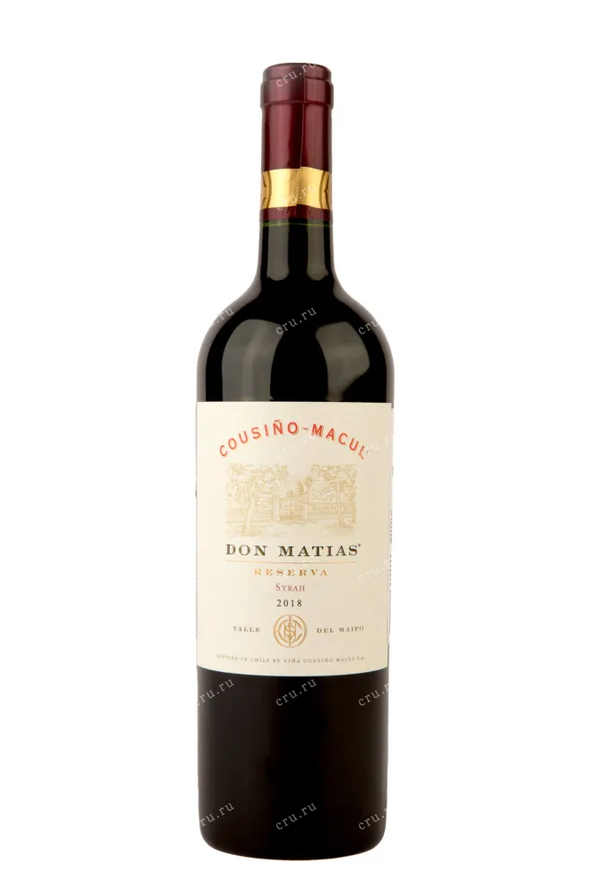 Вино Don Matias Syrah Reserva 2018 0.75 л