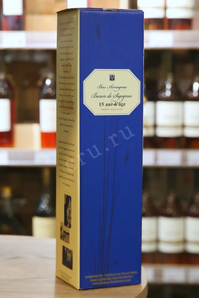 В магазине Крю Профи Baron de Sigognac 15 ans in gift box 0.7 л