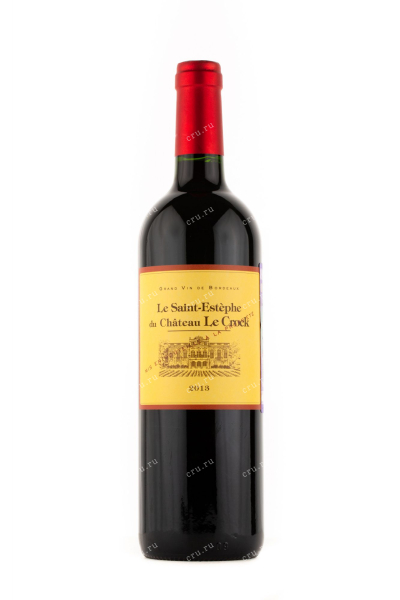 Вино Le Saint-Estephe du Chateau Le Crock 2013 0.75 л