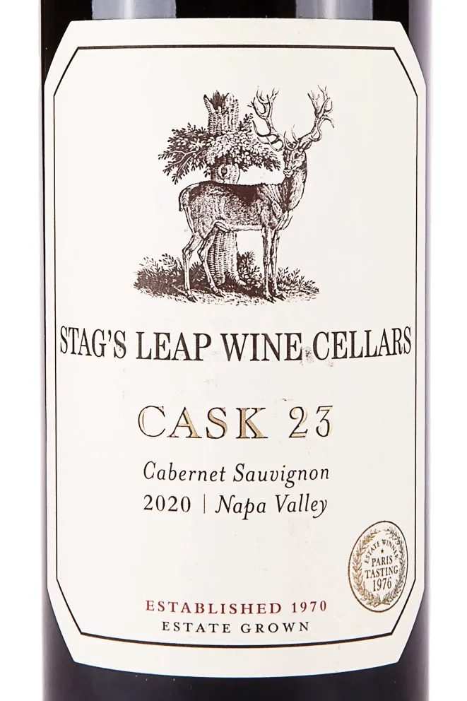 Этикетка Stags Leap Wine Cellars Cask 23 Cabernet Sauvignon 2020 0.75 л