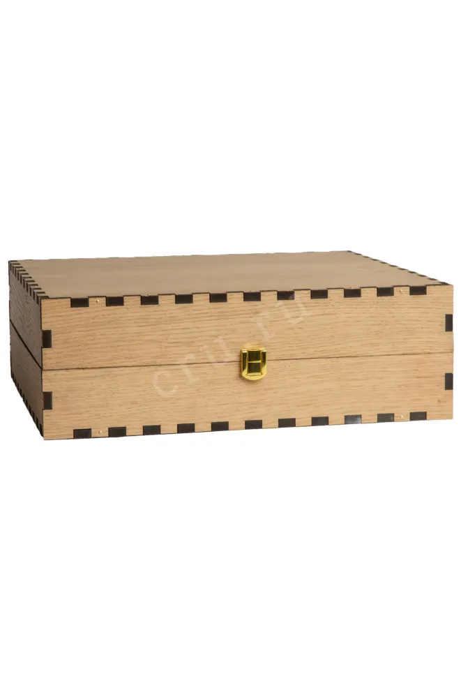 Gift White Wooden Box For Three Bordeaux Bottles