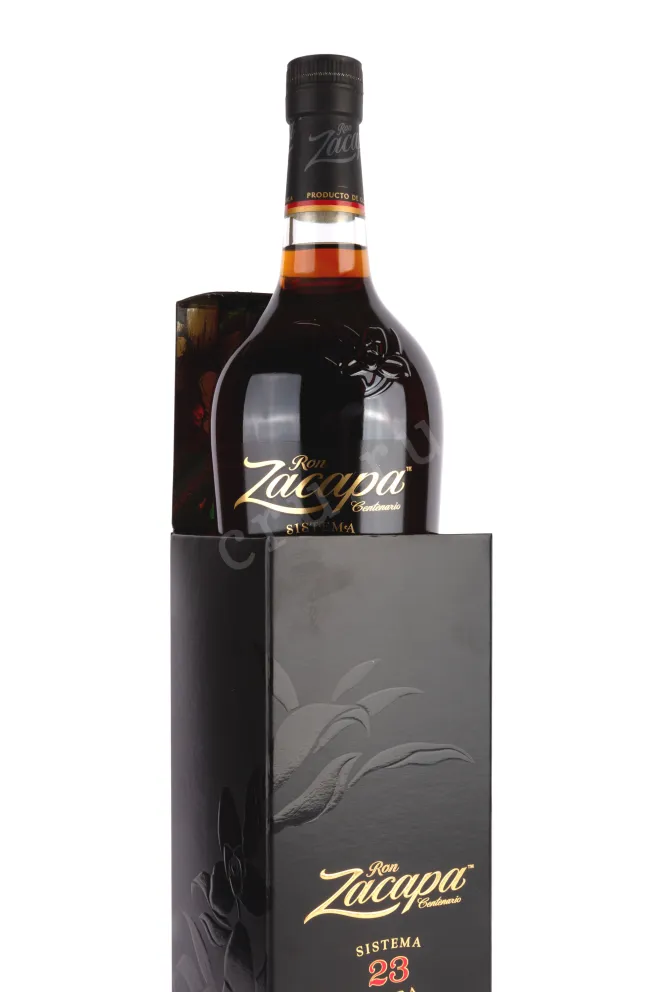 В подарочной коробке Zacapa Centenario Solera Gran Reserva 23 years gift box 1 л