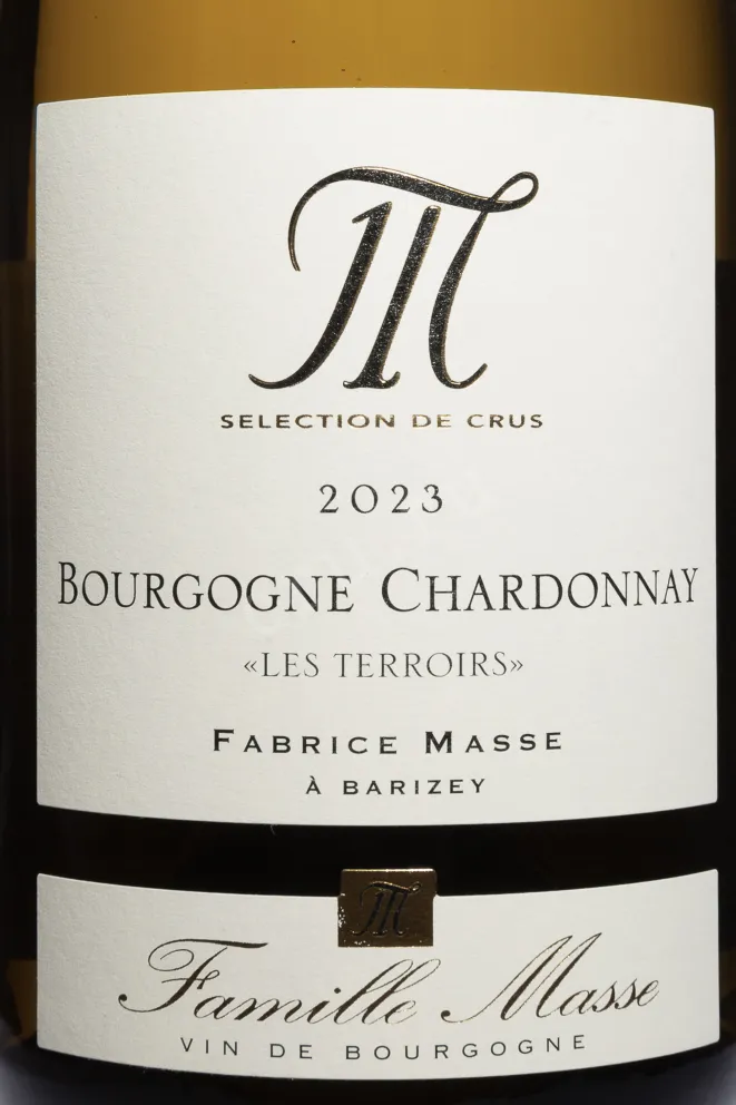 Этикетка Famille Masse Bourgogne Chardonnay Les Torroirs 2023 0.75 л