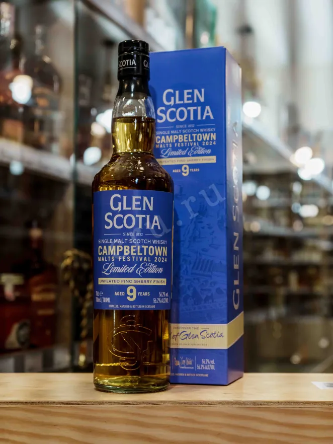 В магазине Крю Профи Glen Scotia Fino Sherry Cask Finish 9 year old gift box 0.7 л