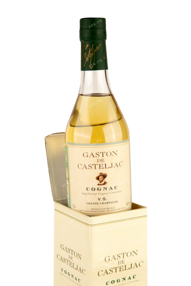В подарочной коробке Gaston de Casteljac VS 0.7 л