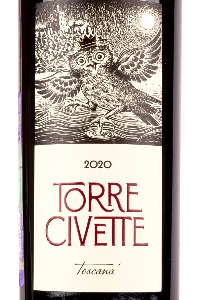 Этикетка Torre Civette Toscana 2020 0.75 л