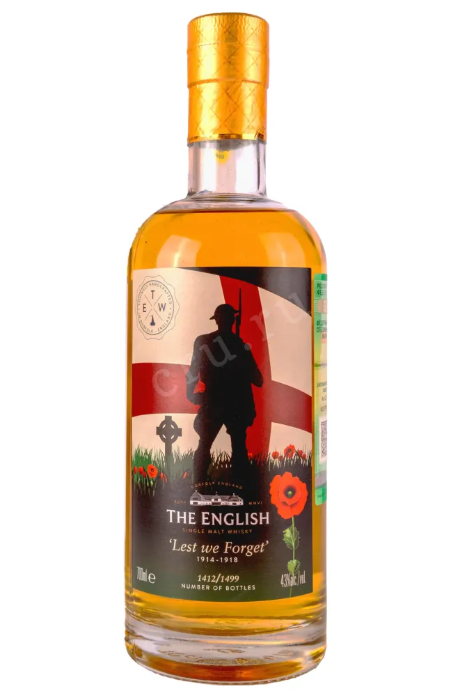 Бутылка English Lest We Forget gift box 0.7 л