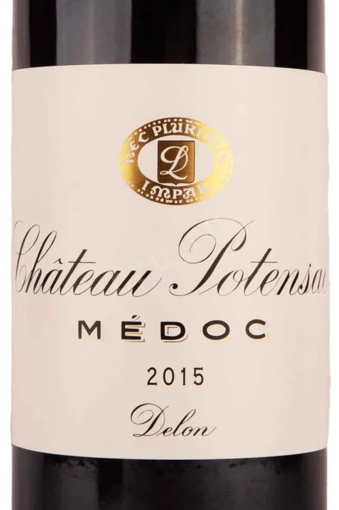 Этикетка Chateau Potensac Medoc 2015 1.5 л
