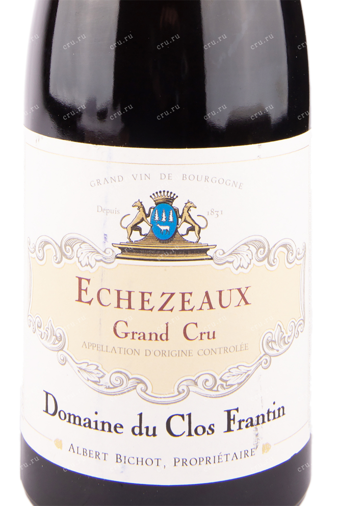 Этикетка вина Albert Bichot Domaine du Clos Frantin Echezeaux Grand Cru 2019 0.75 л
