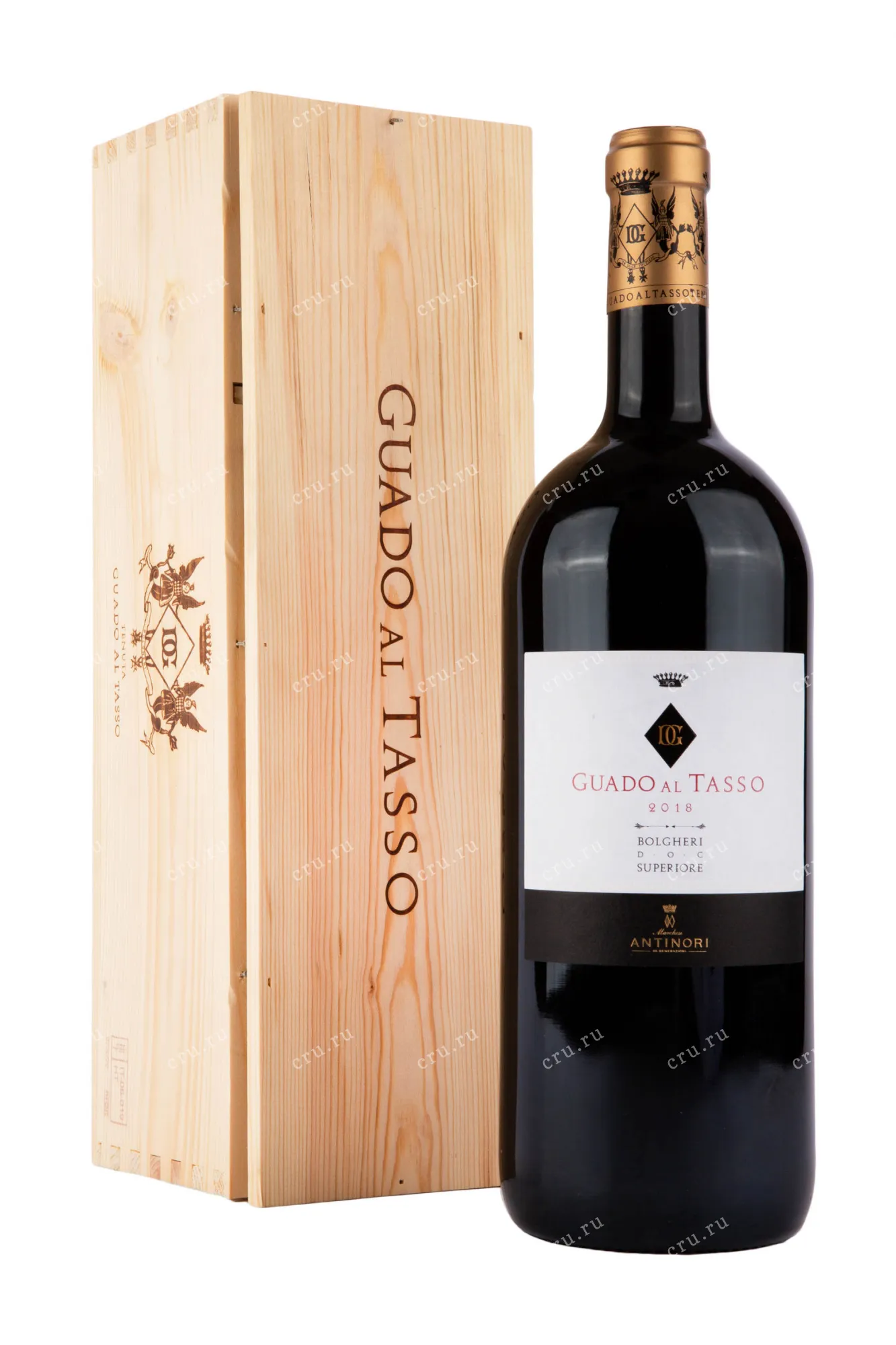 Фото — Вино Guado al Tasso Bolgheri Superiore gift box 2018 1.5 л