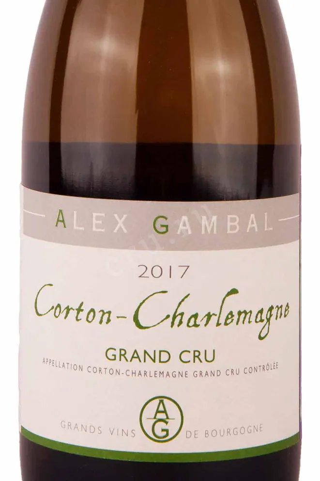 Этикетка Alex Gambal Corton-Charlemagne Grand Cru 2017 0.75 л