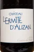 Этикетка Chateau L'Ermite d'Auzan Costieres de Nimes 2022 0.75 л