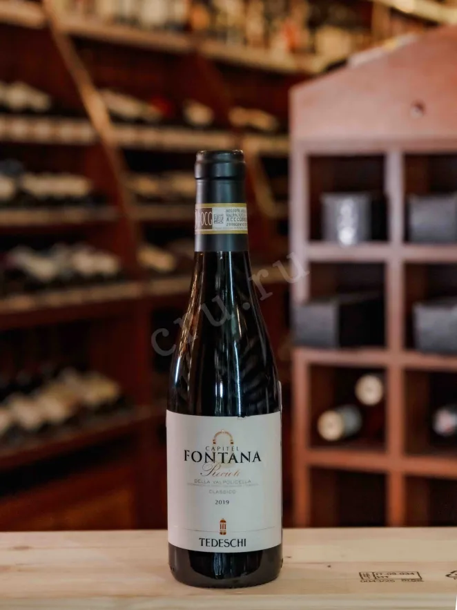 В магазине Крю Профи Tedeschi Capitel Fontana Recioto Della Valpolicella Classico DOCG 2019 0.375 л