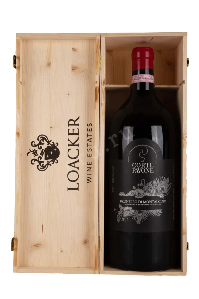 В деревянной коробке Corte Pavone Brunello di Montalcino in wooden box 2017 5 л