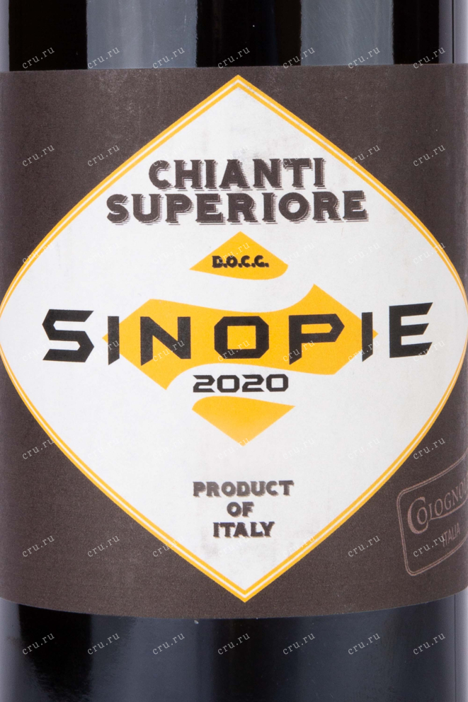 Этикетка Sinopie Chianti Superiore  2020 0.75 л