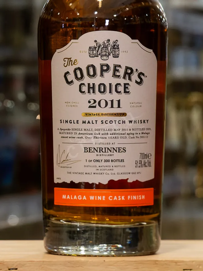 В магазине Крю Профи The Cooper's Choice Benrinnes Malaga Wine Cask Finish in gift box 0.7 л